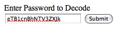 Pre-Decoded RDS Password